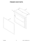 Freezer door parts
