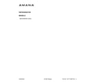 Amana ABB1924BRW05 cover sheet diagram
