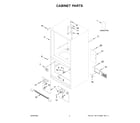 Amana ABB1924BRW05 cabinet parts diagram