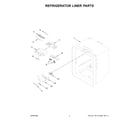 Amana ABB1924BRW05 refrigerator liner parts diagram