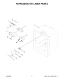 Refrigerator liner parts