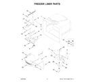 Amana ABB1924BRW05 freezer liner parts diagram