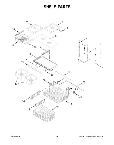 Shelf parts