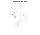 KitchenAid KRBR109ESS05 refrigerator liner parts diagram