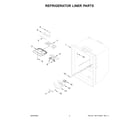 KitchenAid KRBL109ESS05 refrigerator liner parts diagram