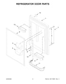 Refrigerator door parts