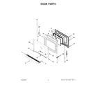 Whirlpool WFC315S0JS4 door parts diagram