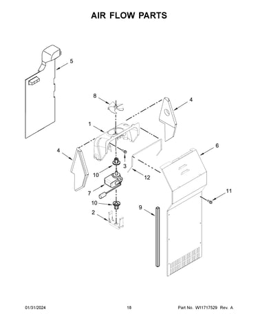 Air flow parts