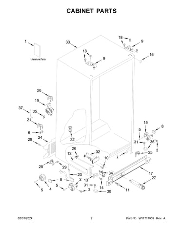 Cabinet parts