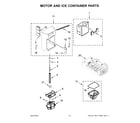 Maytag MSS25C4MGZ08 motor and ice container parts diagram