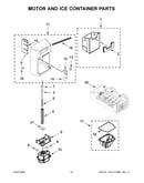 Motor and ice container parts