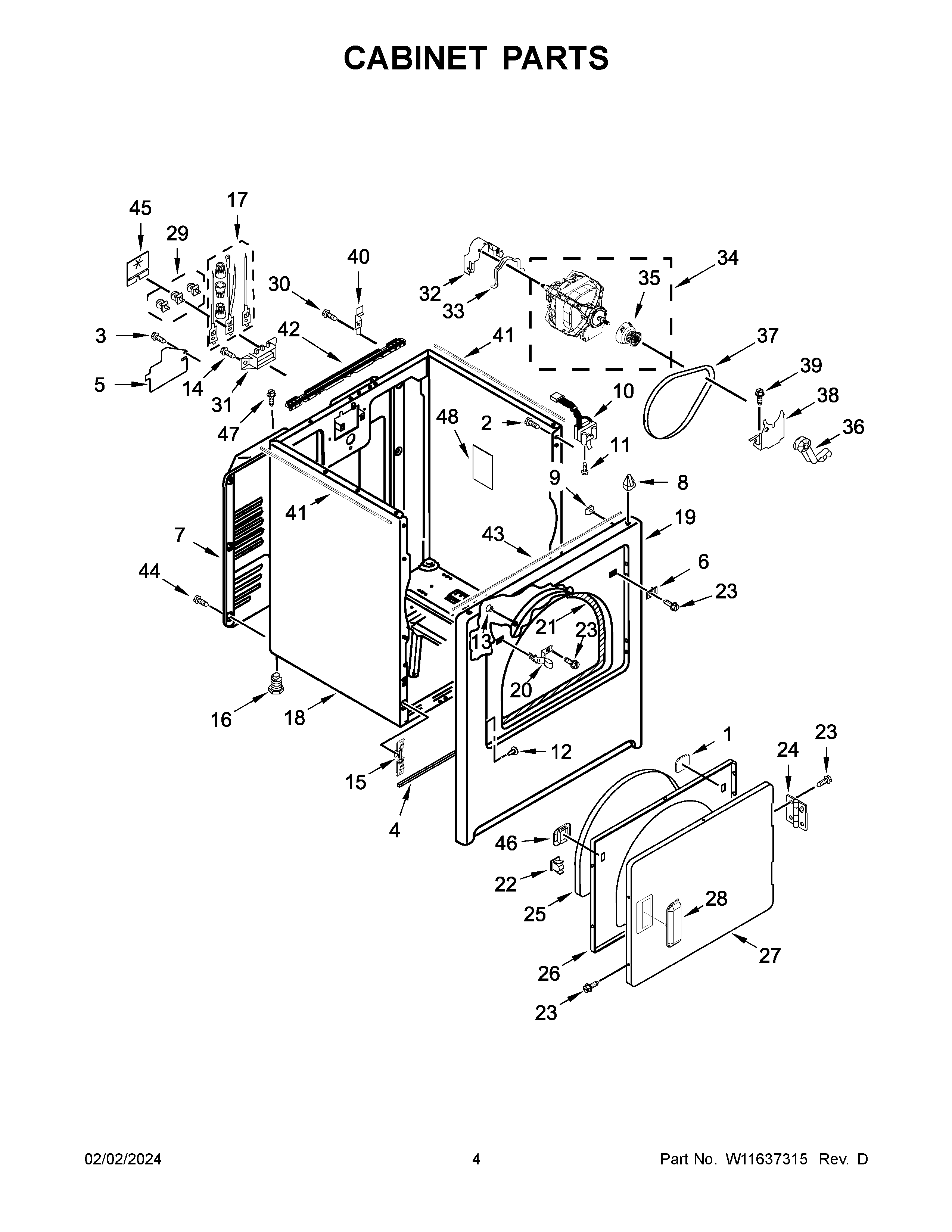 CABINET PARTS