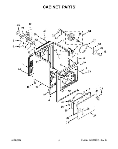Cabinet parts