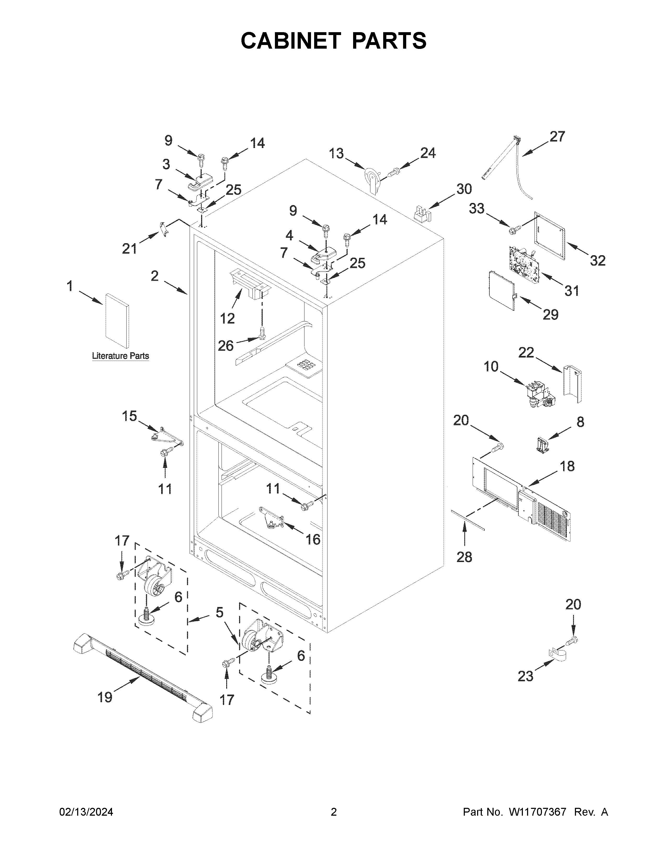 Cabinet parts