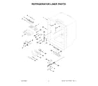 Maytag MRFF4236RZ00 refrigerator liner parts diagram