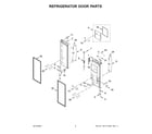 Whirlpool WRF954CIHZ05 refrigerator door parts diagram