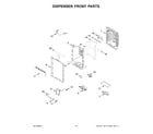 Whirlpool WRF954CIHZ05 dispenser front parts diagram