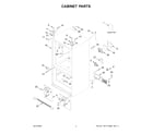 Whirlpool WRF540CWHW08 cabinet parts diagram