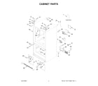 Whirlpool WRF540CWHB08 cabinet parts diagram