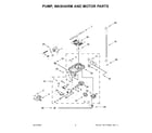 Maytag MDPS6124RZ0 pump, washarm and motor parts diagram