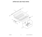 Maytag MDPS6124RZ0 upper rack and track parts diagram