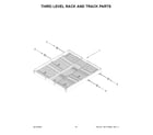 Maytag MDPS6124RZ0 third level rack and track parts diagram
