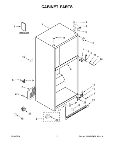 Cabinet parts