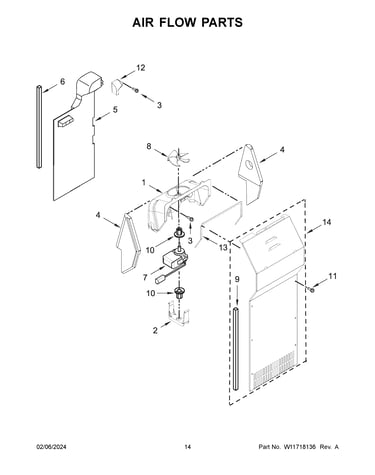 Air flow parts