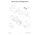 Whirlpool WRS321SDHB10 motor and ice container parts diagram