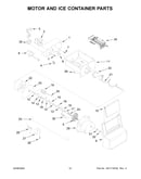 Motor and ice container parts
