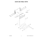 KitchenAid KDPM804KPS2 door and panel parts diagram