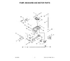 KitchenAid KDPM804KPS2 pump, washarm and motor parts diagram