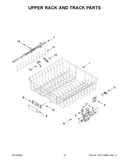 Upper rack and track parts