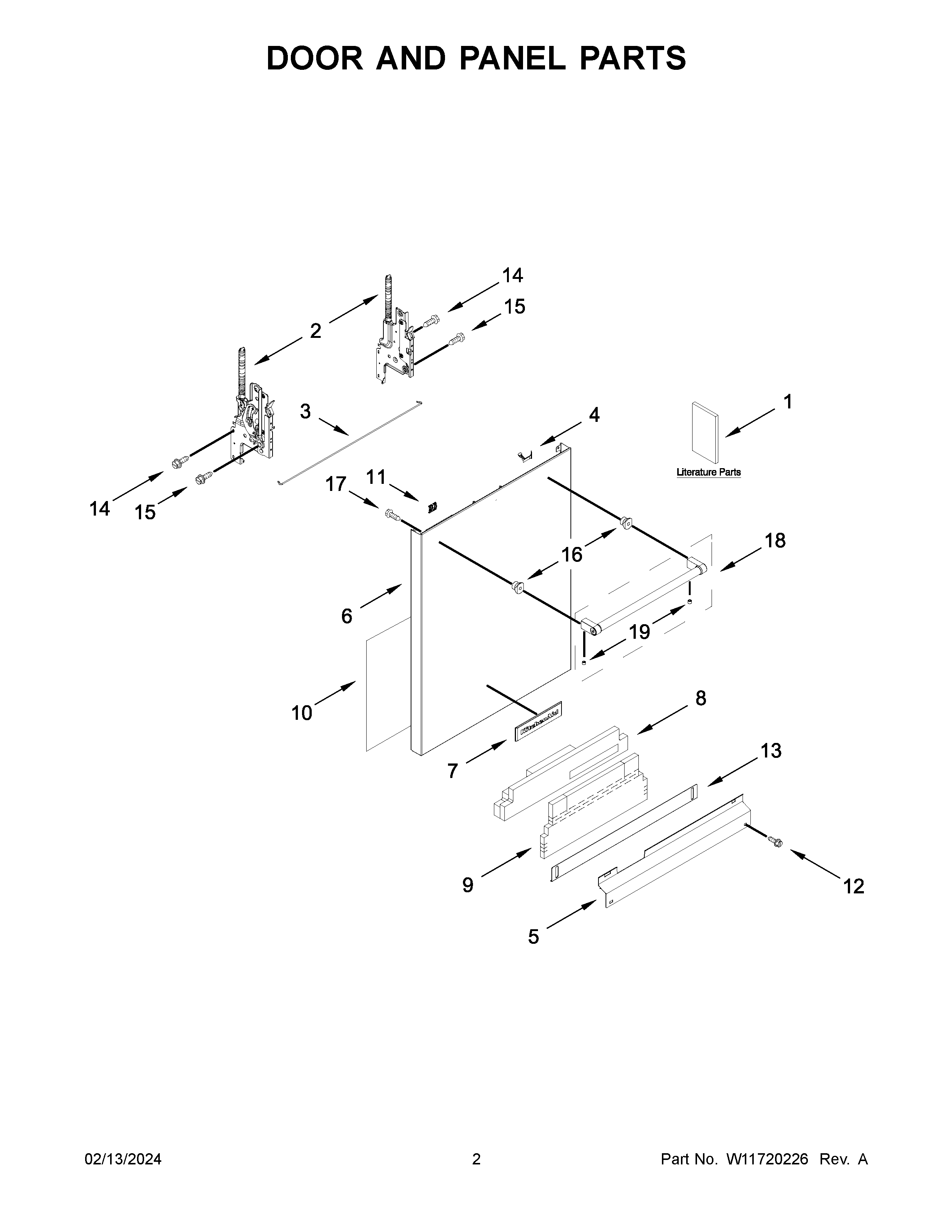 Door and panel parts