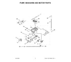 KitchenAid KDTM804KBS3 pump, washarm and motor parts diagram