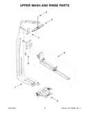 Upper wash and rinse parts