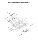 Upper rack and track parts