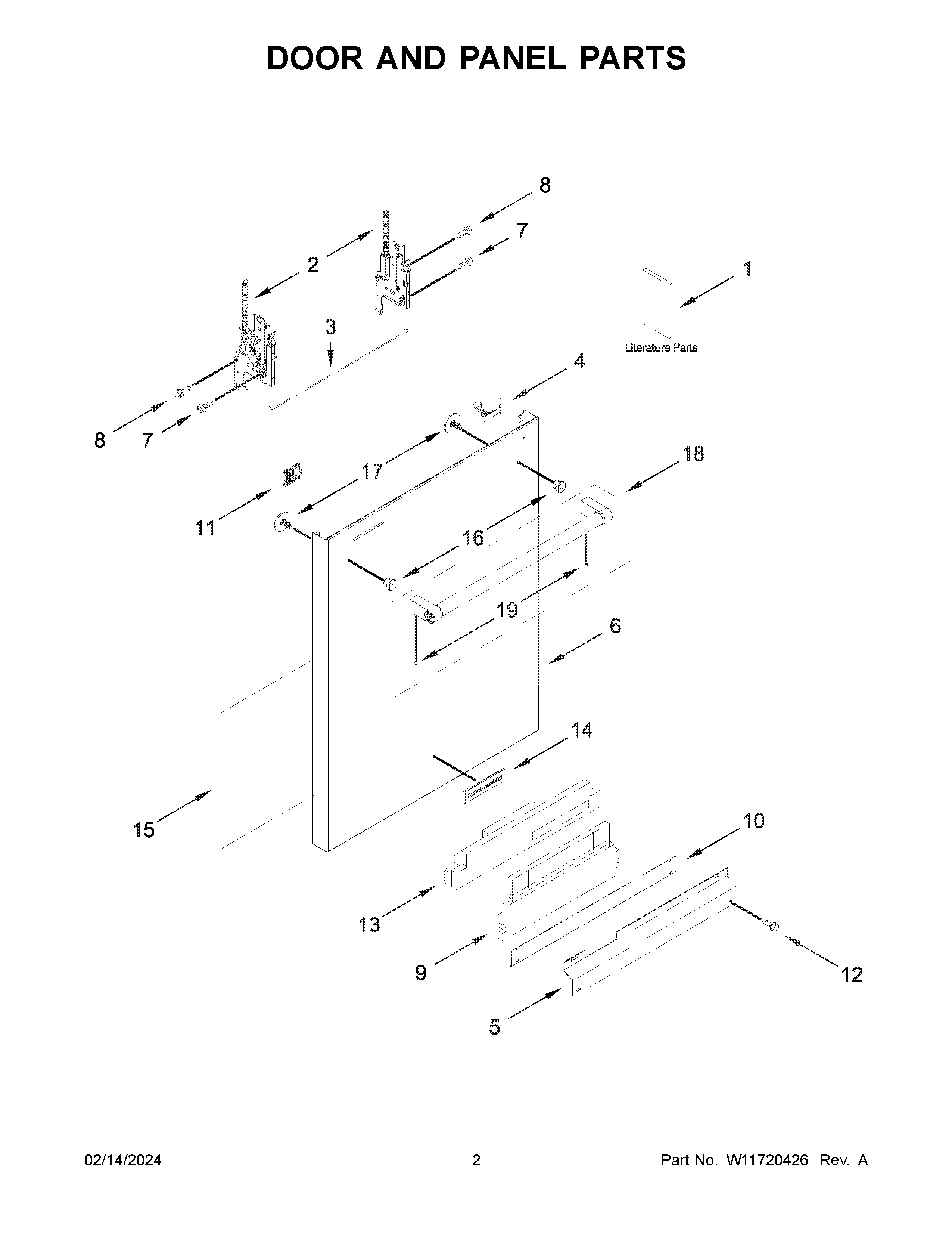 Door and panel parts