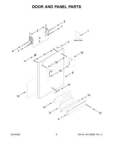 Door and panel parts