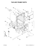 Tub and frame parts