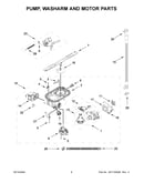 Pump, washarm and motor parts