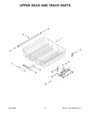 Upper rack and track parts