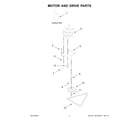 Whirlpool TU950QPXS3 motor and drive parts diagram