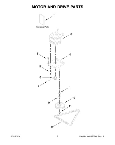 Motor and drive parts