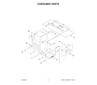 Whirlpool TU950QPXS3 container parts diagram