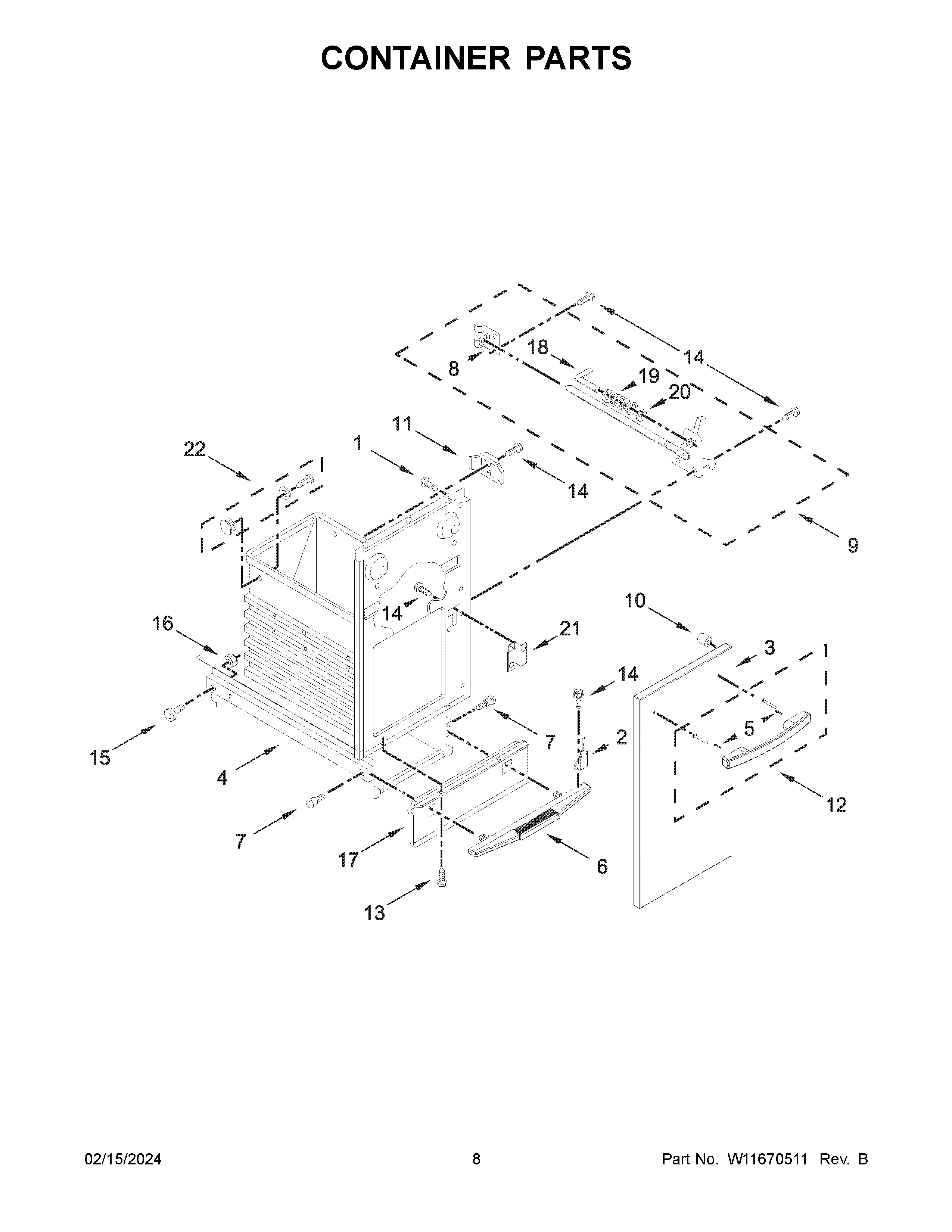 Container parts