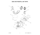 KitchenAid 5KSM95PSEBS5 base and pedestal unit parts diagram