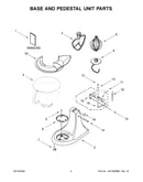 Base and pedestal unit parts