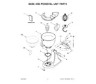 KitchenAid 5KSM195PSAPP5 base and pedestal unit parts diagram