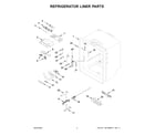 Whirlpool WRFF5333PZ01 refrigerator liner parts diagram